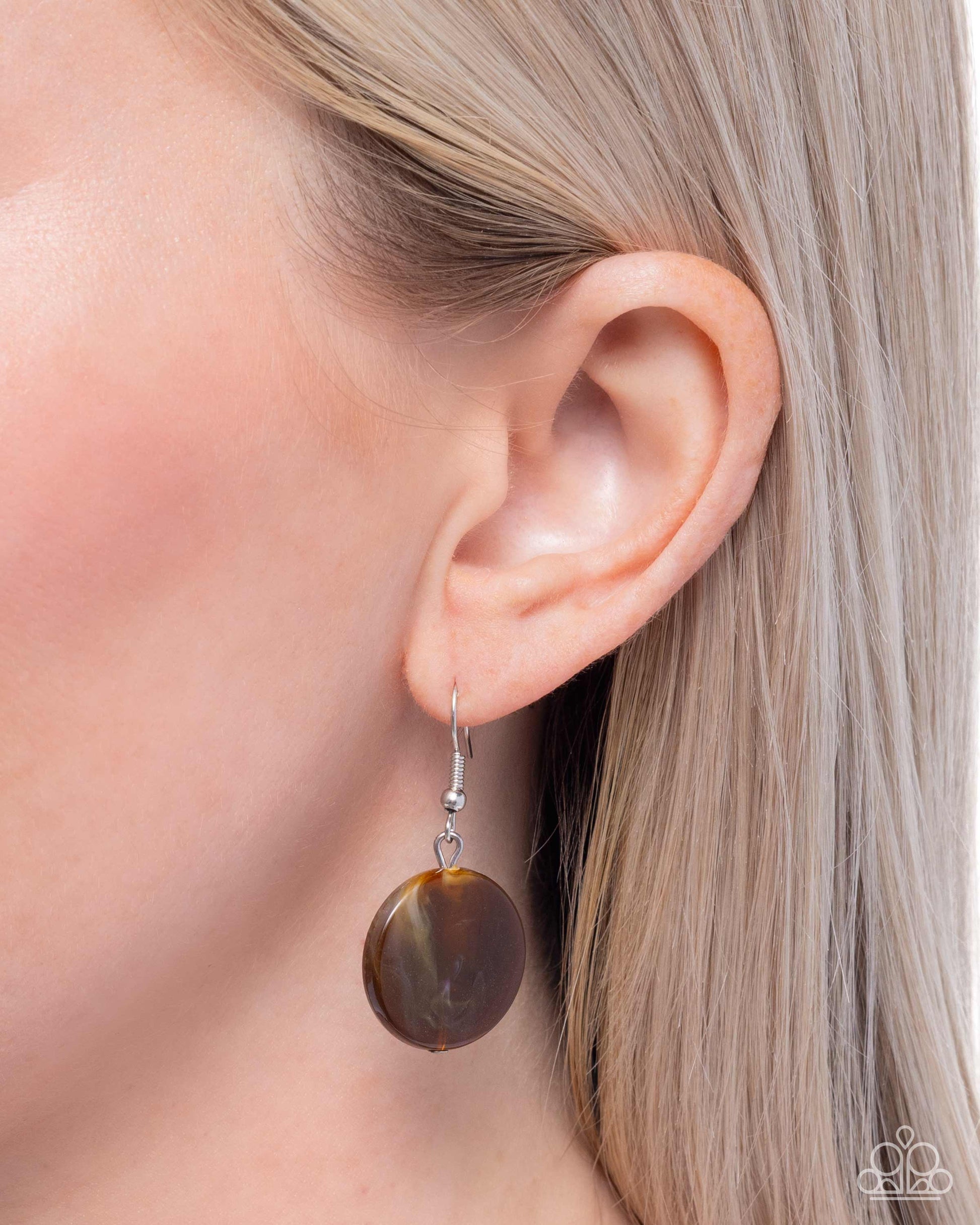 Swatch Shimmer - Brown - Paparazzi Necklace Image