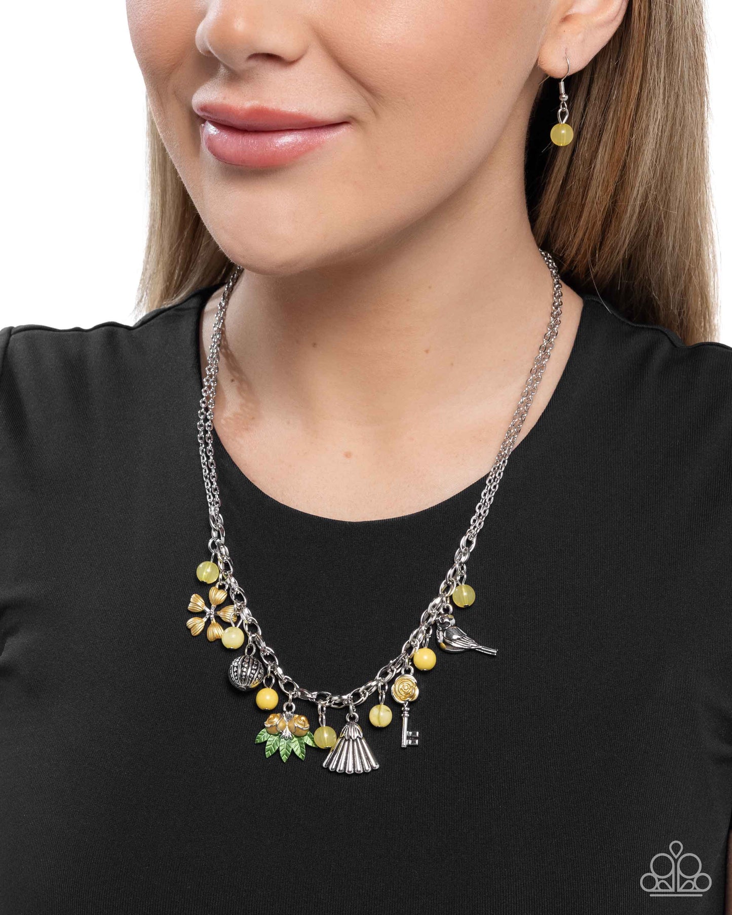 Wilderness Welcome - Yellow - Paparazzi Necklace Image