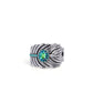 Feathered Fact - Green - Paparazzi Ring Image