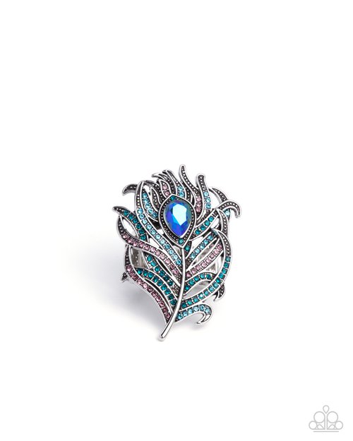 Polished Peacock - Blue - Paparazzi Ring Image