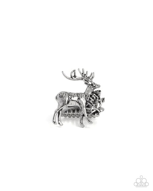 Stag Statement - Silver - Paparazzi Ring Image