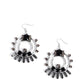 Concentric Conversation - Black - Paparazzi Earring Image
