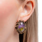 Elaborately Encased - Gold - Paparazzi Earring Image