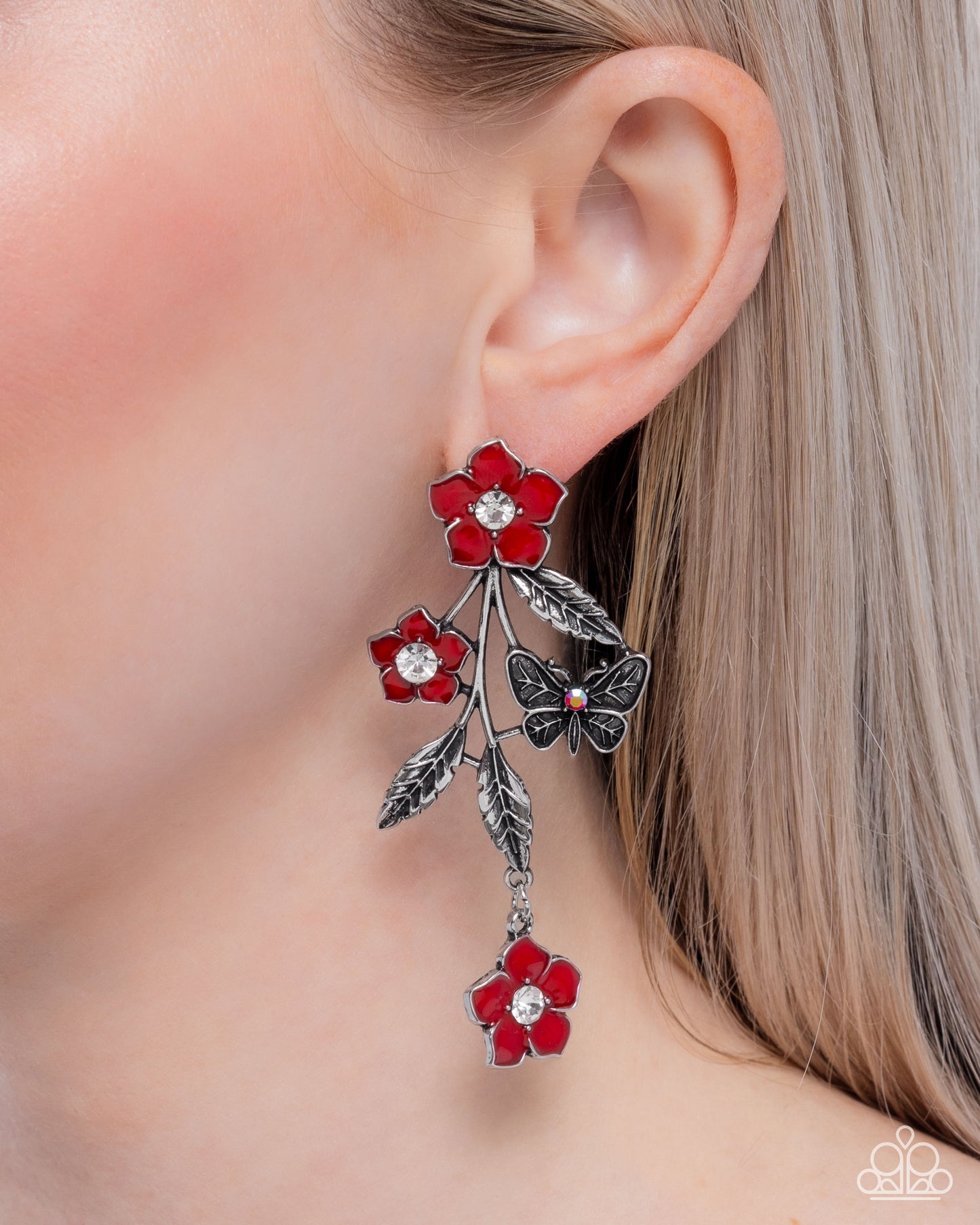 Whimsical Weekend - Red - Paparazzi Earring Image