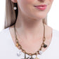 Coral Collection - Brass - Paparazzi Necklace Image