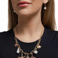 Coral Collection - Gold - Paparazzi Necklace Image