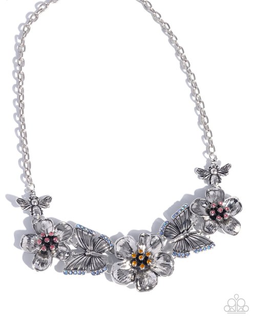 Soaring Song - Blue - Paparazzi Necklace Image