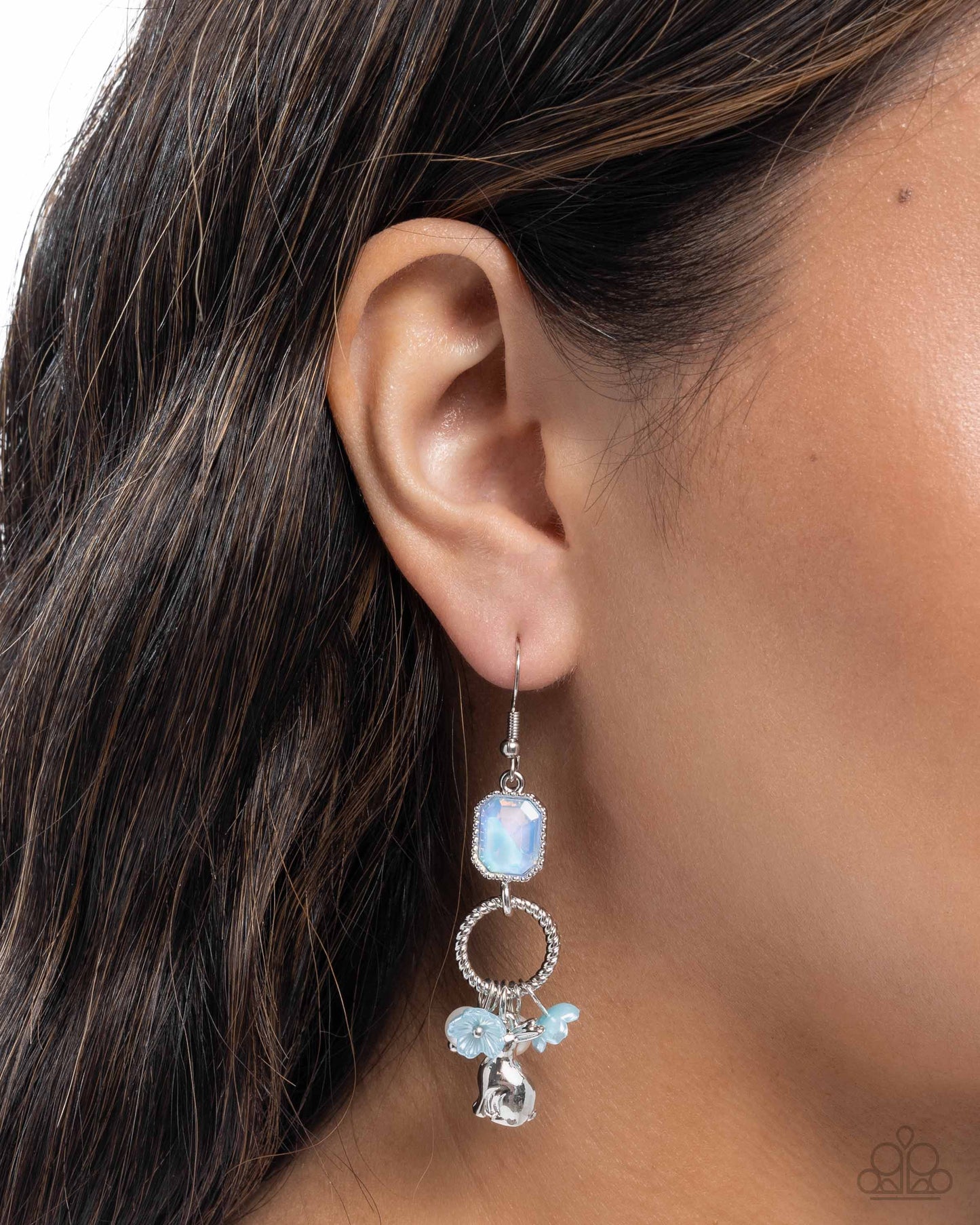 Malibu Melody - Blue - Paparazzi Earring Image