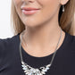 Marquise Maneuver - White - Paparazzi Necklace Image