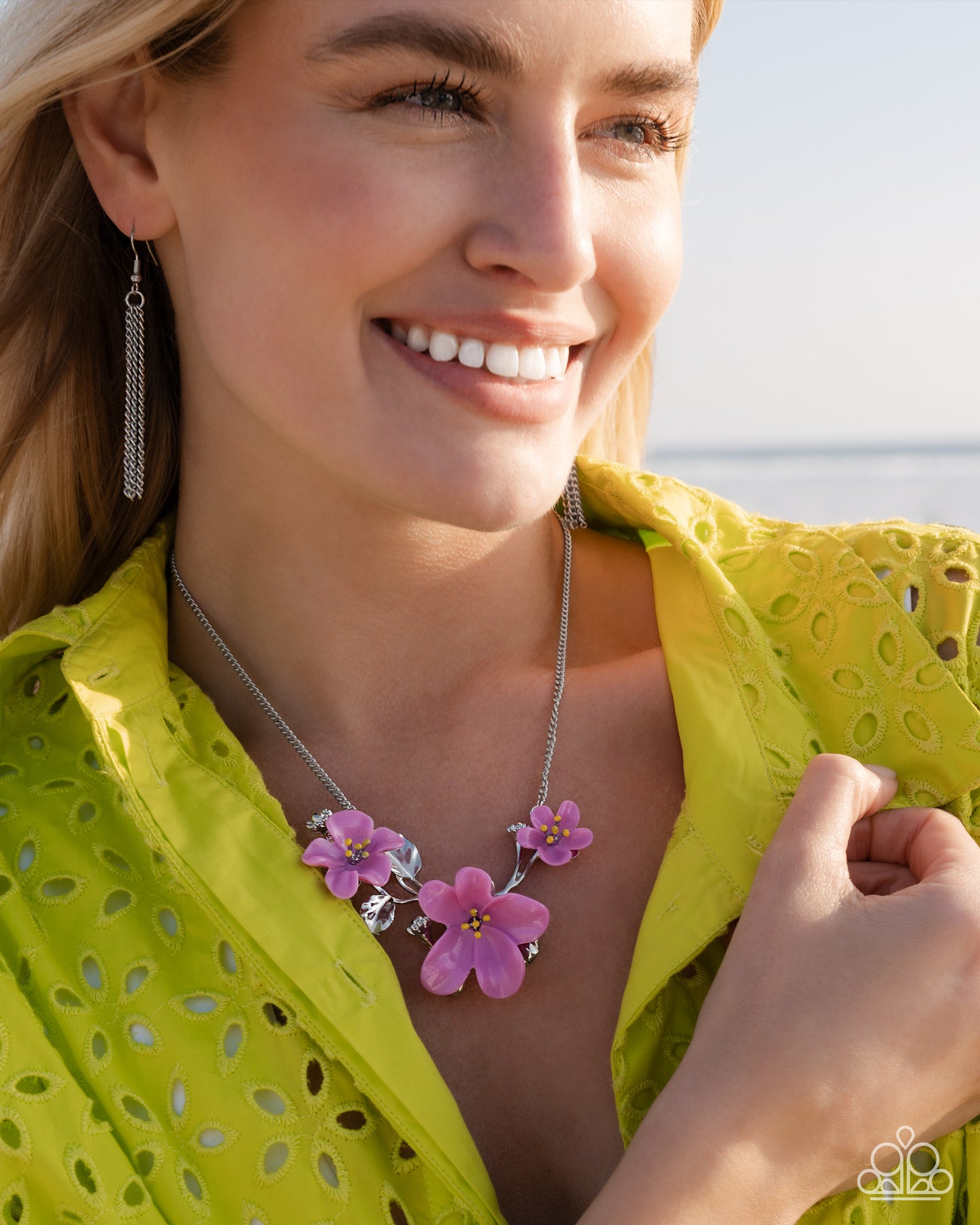 Floral Forecast - Purple - Paparazzi Necklace Image