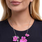 Floral Forecast - Purple - Paparazzi Necklace Image