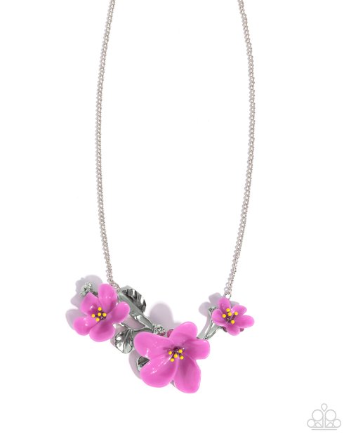 Floral Forecast - Purple - Paparazzi Necklace Image