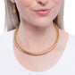 Elementary Elegance - Gold - Paparazzi Necklace Image