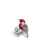Nestled Nightingale - Red - Paparazzi Ring Image