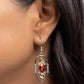 Sit and Stare - Brown - Paparazzi Earring Image