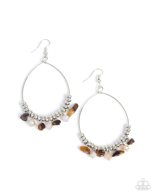 Creative Process - Brown - Paparazzi Earring Image