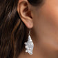 Coastal Conch - White - Paparazzi Earring Image