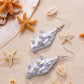 Coastal Conch - White - Paparazzi Earring Image