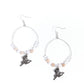 Saddle Showcase - White - Paparazzi Earring Image