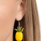 Pleasant Pineapple - Yellow - Paparazzi Earring Image