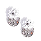 Hummingbird Homecoming - White - Paparazzi Earring Image