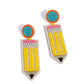 Phenomenal Pencil - Yellow - Paparazzi Earring Image
