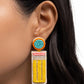 Phenomenal Pencil - Yellow - Paparazzi Earring Image