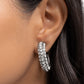 Date Night Debut - White - Paparazzi Earring Image
