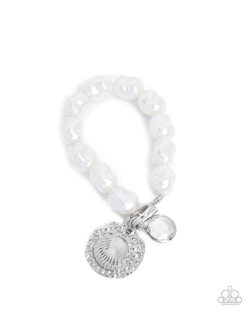 Coastal Cadenza - White - Paparazzi Bracelet Image