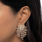 Breathtaking Ballad - Gold - Paparazzi Earring Image