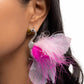 Feathered Flamingo - Pink - Paparazzi Earring Image
