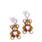 Traditional Teddy - Pink - Paparazzi Earring Image