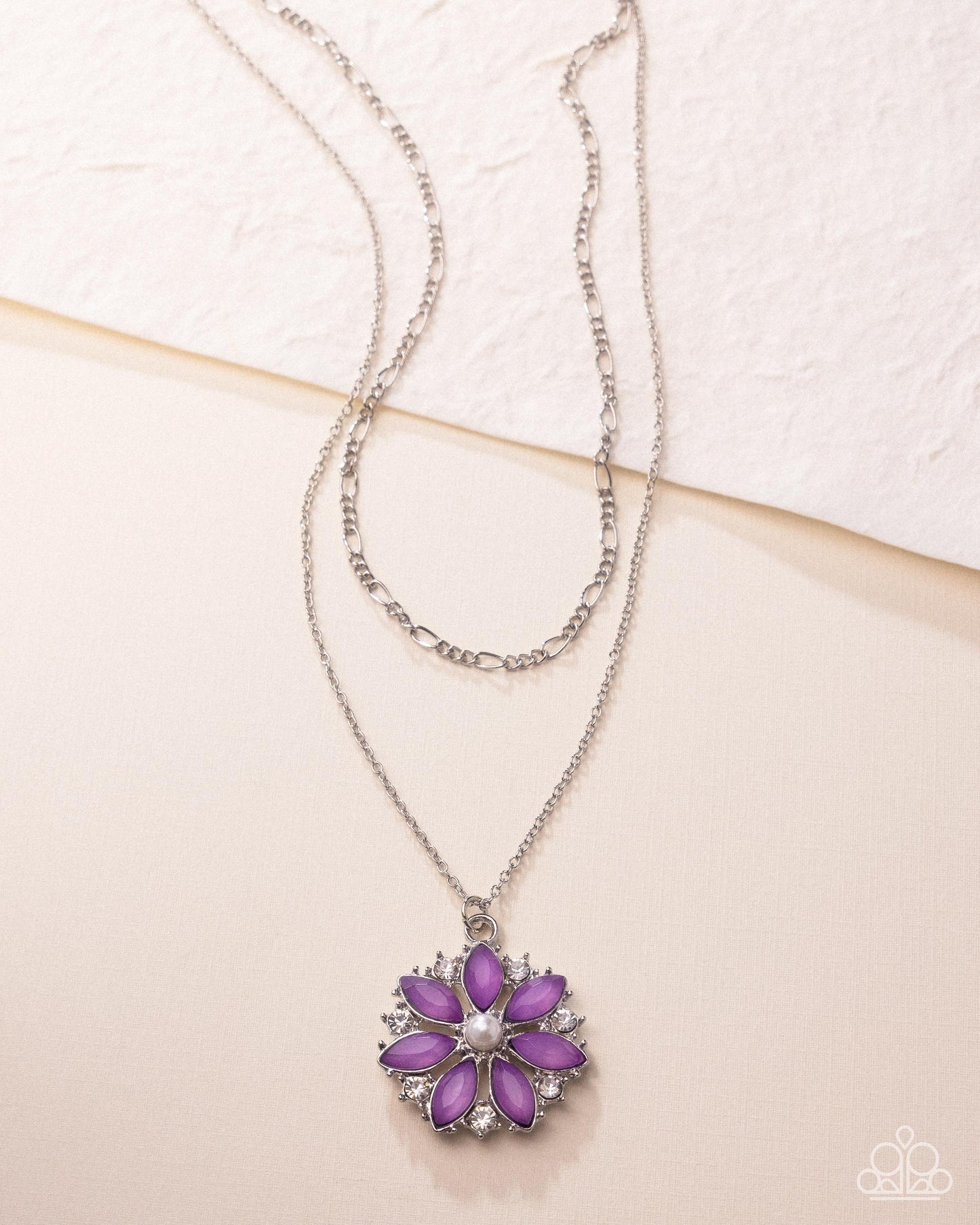Floral File - Purple - Paparazzi Necklace Image
