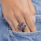 Floral Fabrication - Purple - Paparazzi Ring Image
