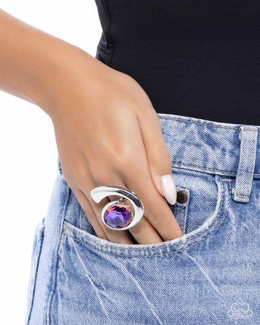 Curly Combination - Purple - Paparazzi Ring Image