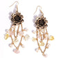 Carefree Cascade - Yellow - Paparazzi Earring Image