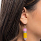 Iconic Institution - Yellow - Paparazzi Earring Image