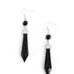 Palatial Pizzazz - Black - Paparazzi Earring Image