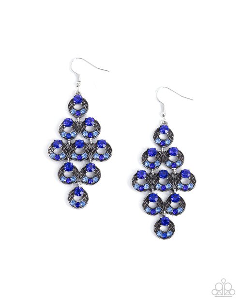 Find Your Sparkle - Blue - Paparazzi Earring Image