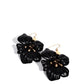 Blossoming Boardroom - Black - Paparazzi Earring Image