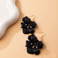 Blossoming Boardroom - Black - Paparazzi Earring Image