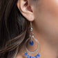 Chiseled Cascade - Blue - Paparazzi Earring Image