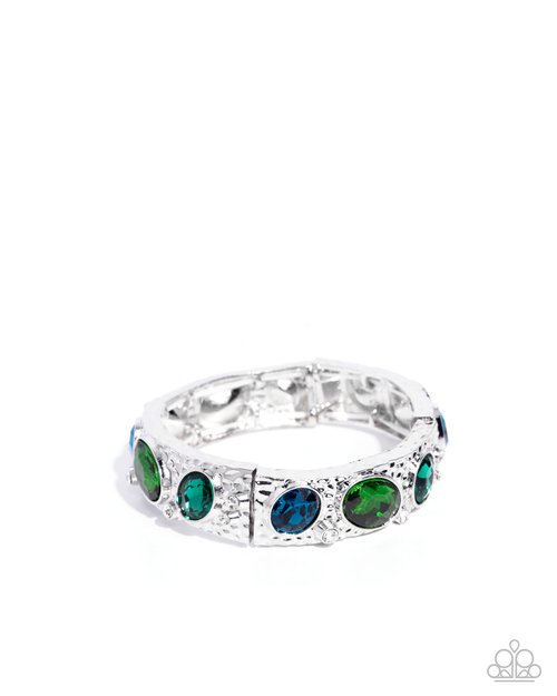 Colorful Castle - Green - Paparazzi Bracelet Image