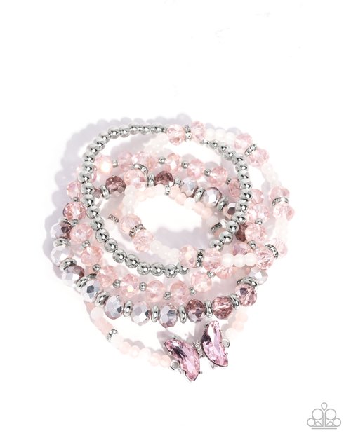 Aerial Abundance - Pink - Paparazzi Bracelet Image
