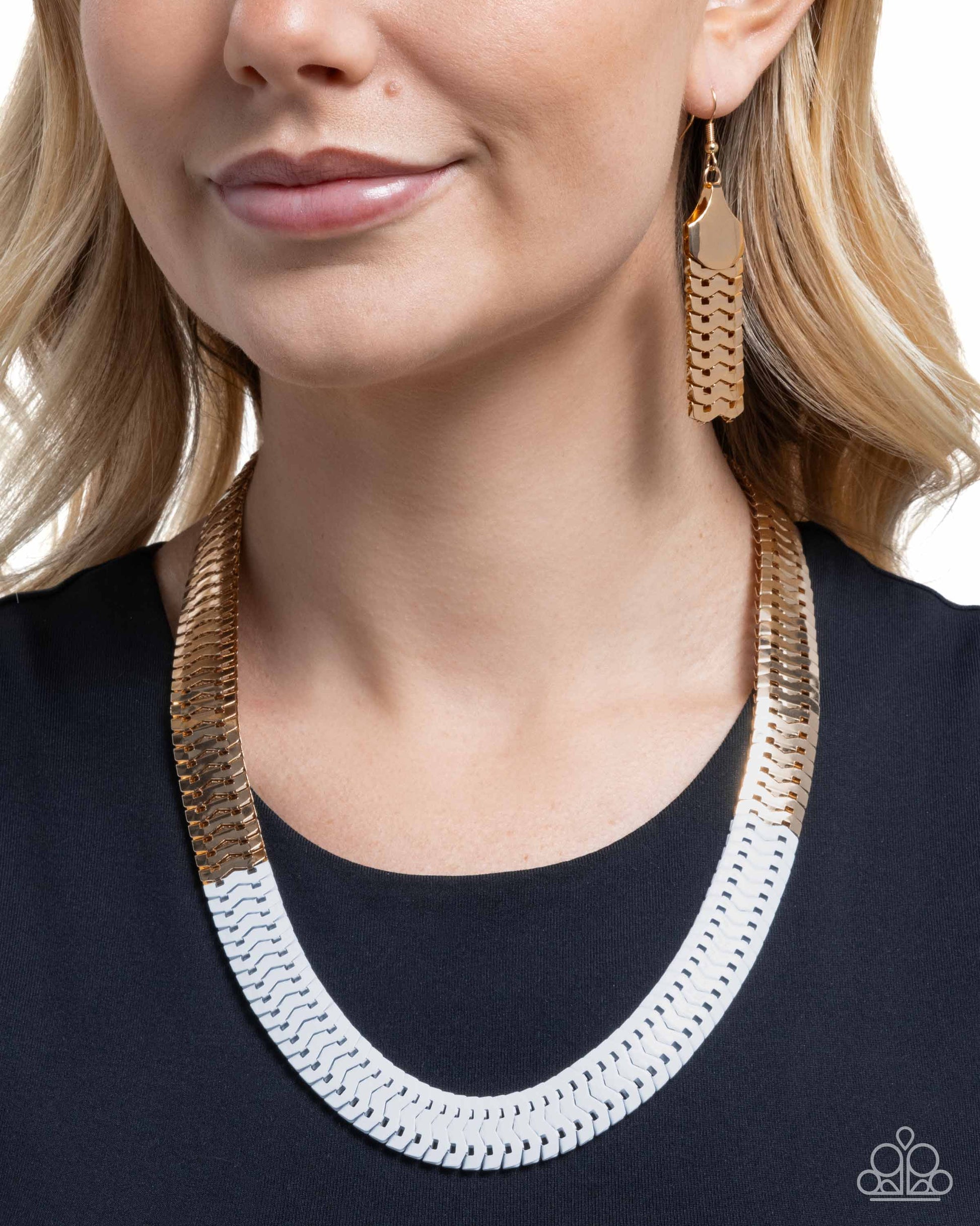 Painted Paradox - White - Paparazzi Necklace Image