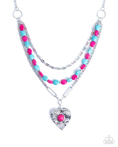 Frankly Flirting - Pink - Paparazzi Necklace Image