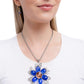 Floral Figurehead - Blue - Paparazzi Necklace Image