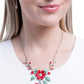 Botanical Brilliance - Red - Paparazzi Necklace Image