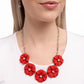 Passionate Poppy - Red - Paparazzi Necklace Image