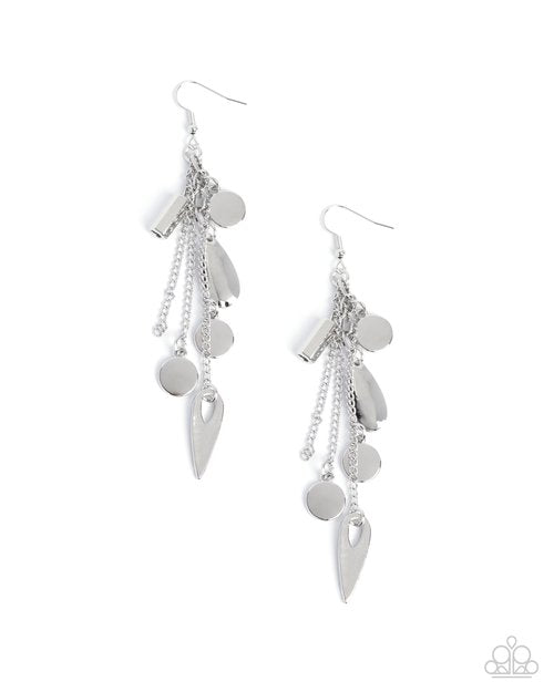 Valid Vanity - Silver - Paparazzi Earring Image